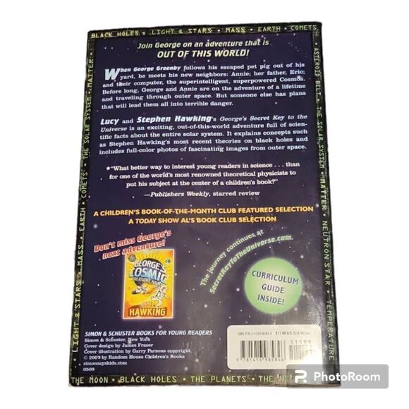 George's Secret Key to the Universe by Lucy Hawking, Stephen Hawking ... USED PA - Picture 3 of 4